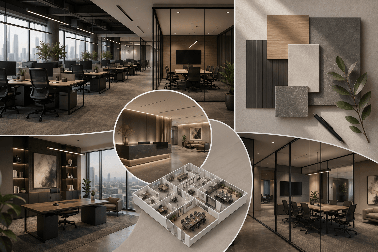 تكلفة تشطيب المكاتب في الرياض Office Fit-Out Cost in Riyadh
