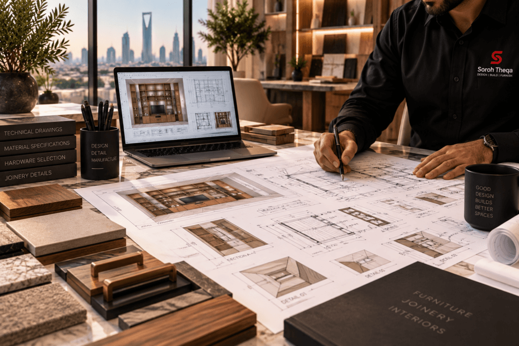 Interior project planning and strategy in Riyadh