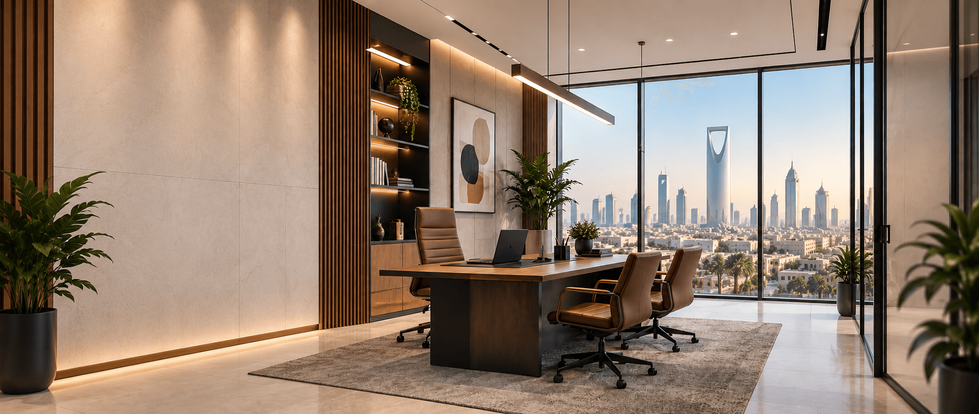 : Modern office interior design in Riyadh