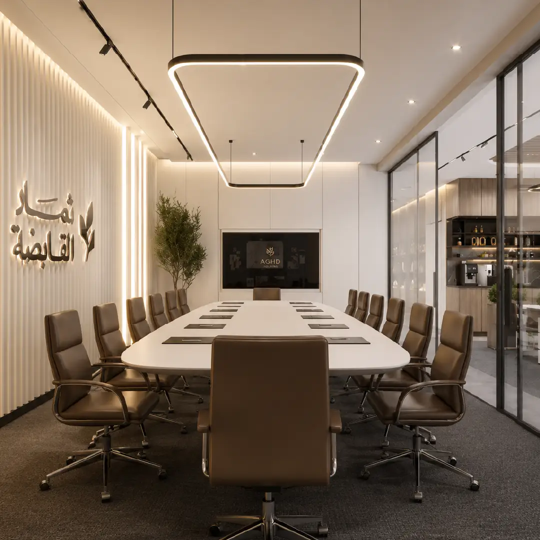 corporate boardroom interior design in Riyadh