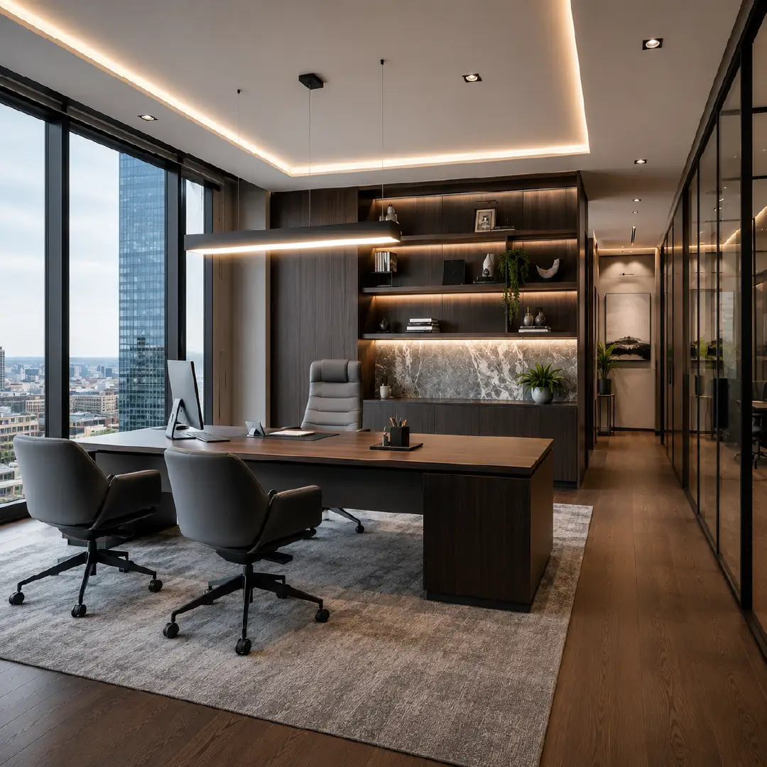 Executive office interior design in Riyadh