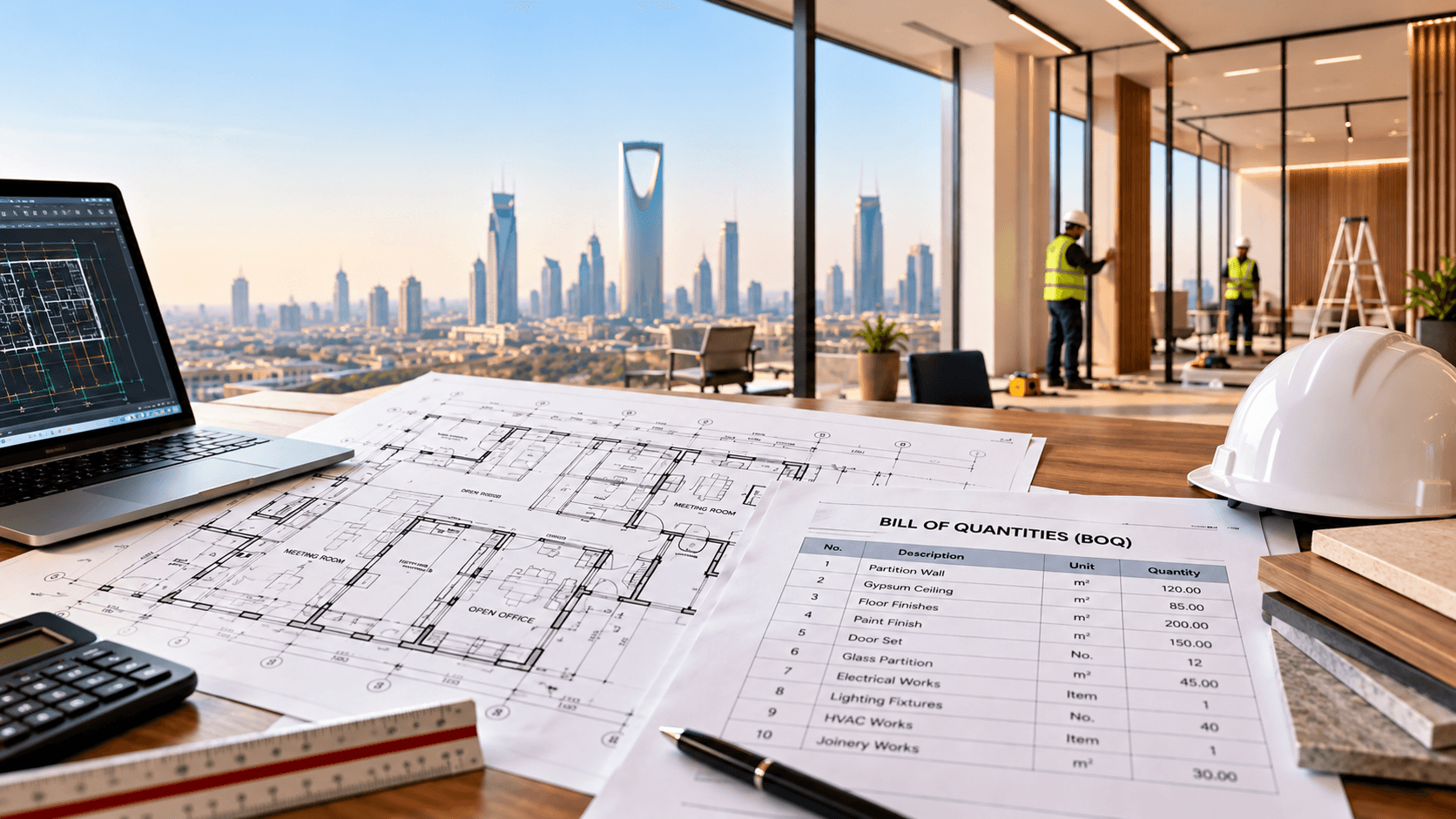 technical drawings and BOQ in Riyadh